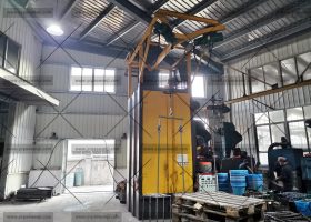 發往湖南長沙Q3710吊鉤式拋丸機拋丸除銹去氧化皮效果怎么樣？