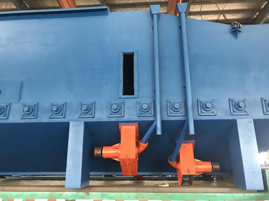 成功發(fā)貨至廣西南寧一臺環(huán)保節(jié)能的H型鋼結(jié)構(gòu)拋丸機 2